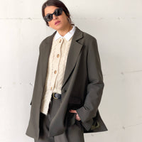 OVERSIZED DAMIAN BLAZER ARMY