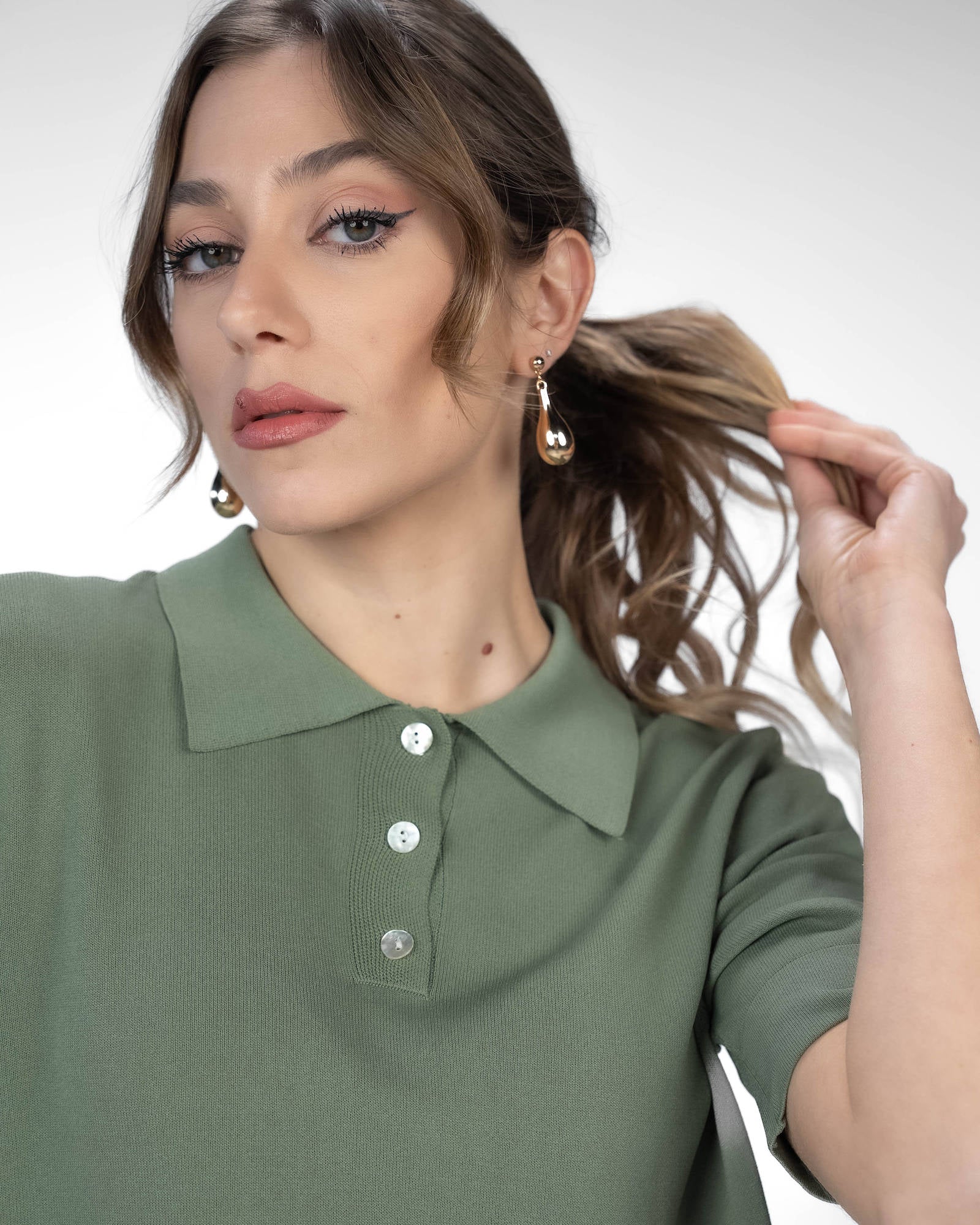 POLO IN MAGLIA POLINA VERDE