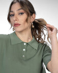 POLO IN MAGLIA POLINA VERDE
