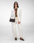 MAGLIA IN VISCOSA MELROSE MARRONE