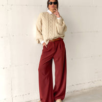 OVERSIZED DAMIAN TROUSERS BRUCIATO