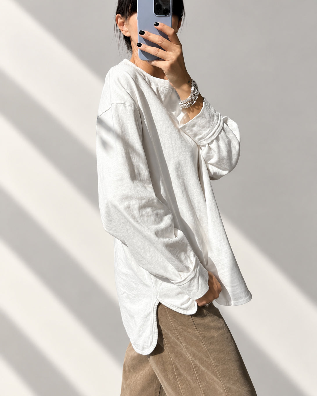 MAXI T-SHIRT BED BIANCO