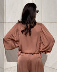 BLUSA SATIN JADE' CASTAGNA