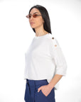 MAGLIA IN VISCOSA SPYCE BIANCO