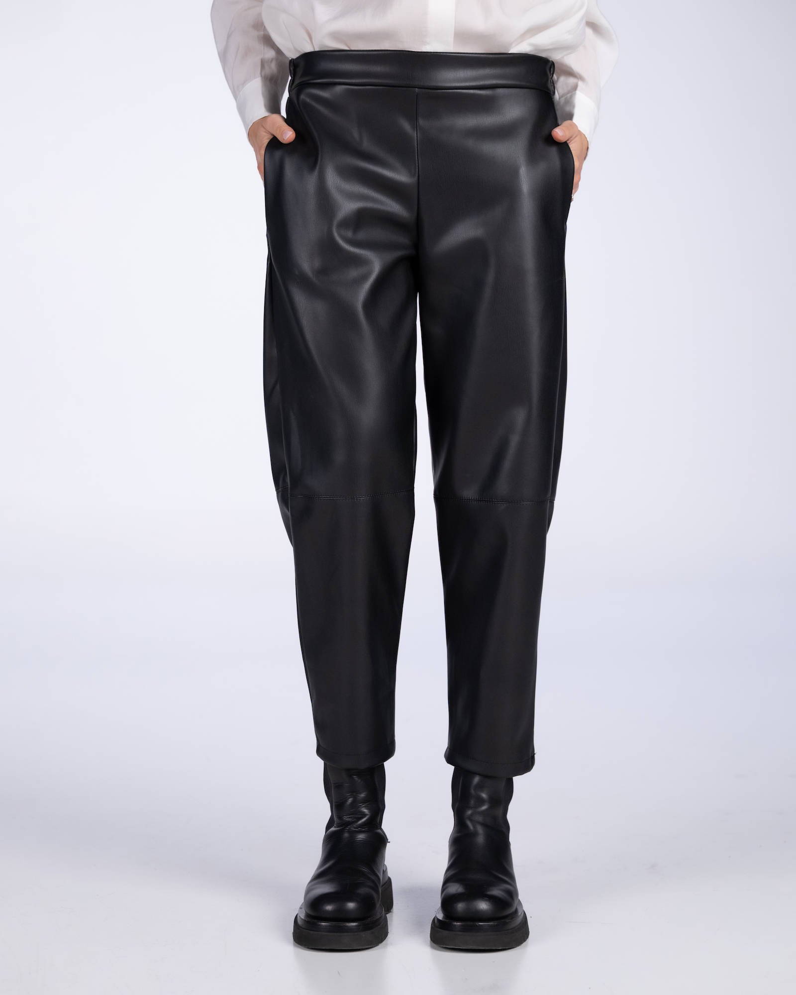 PANTALONE ECOPELLE KORA NERO