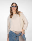 MAGLIA IN VISCOSA MELROSE SABBIA