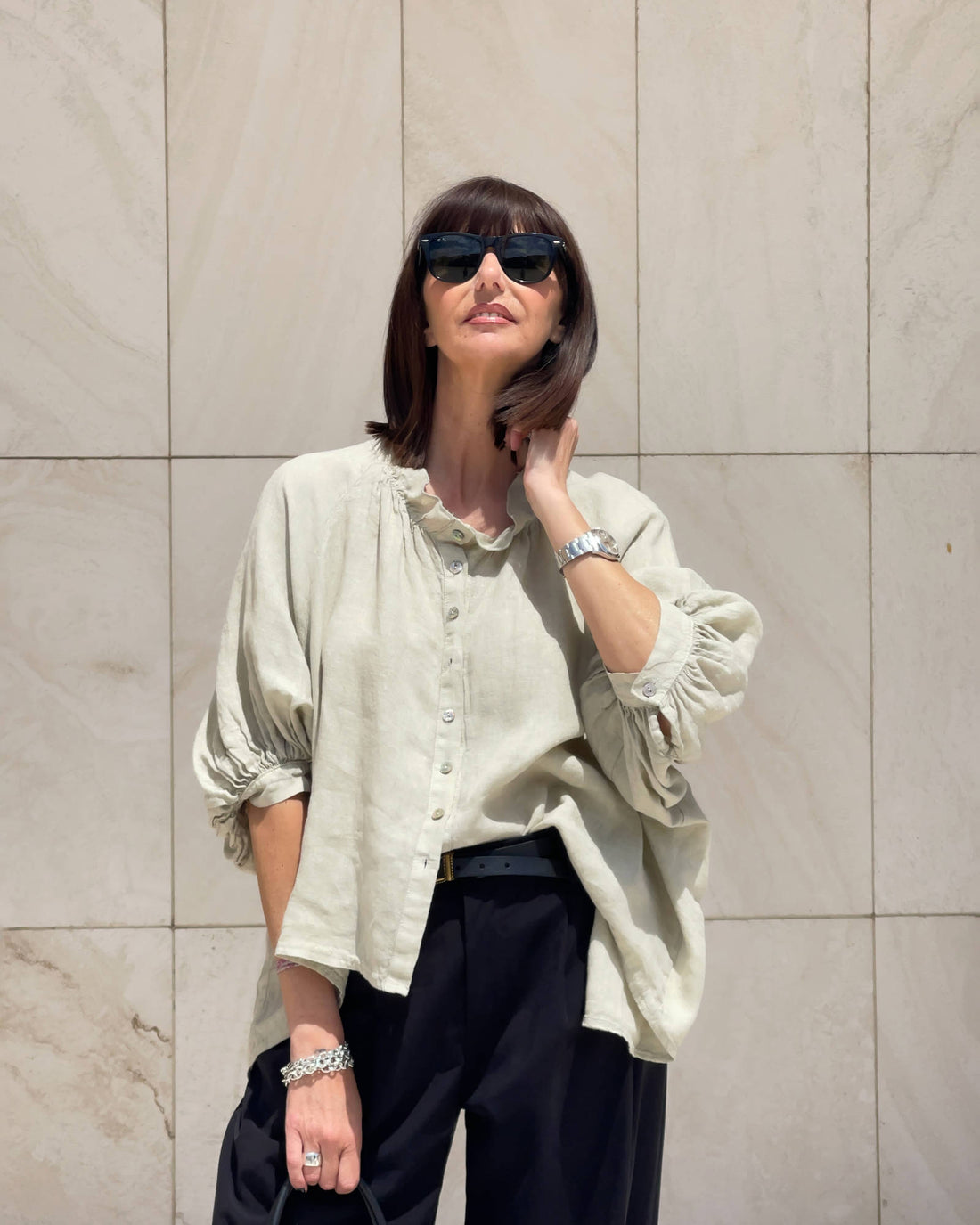 CAMICIA IN LINO MARGHERITA CASHMERE