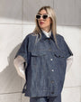 CAMICIA KIMONO FRANKLIN BLU