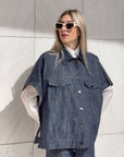 CAMICIA KIMONO FRANKLIN BLU