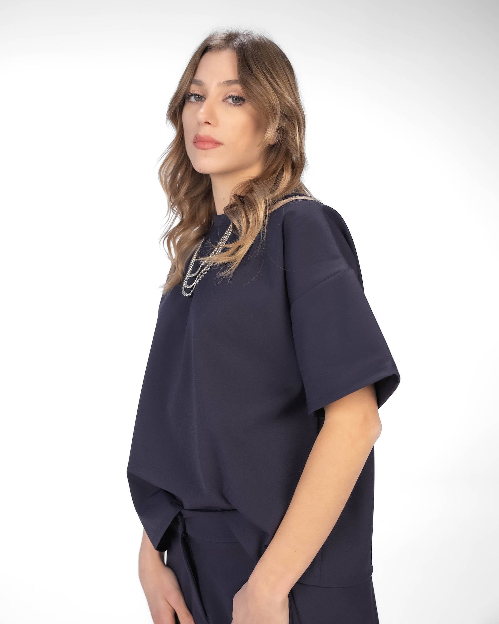 T-SHIRT AMARE BLU NAVY