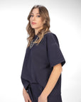 T-SHIRT AMARE BLU NAVY