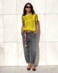 T-SHIRT SATIN NORA ACACIA