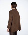 MAGLIA POP MARRONE