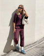 PANTALONE JOGGER AMBER VINO