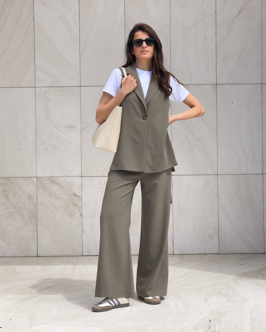 GILET ANAIS VERDE MUD