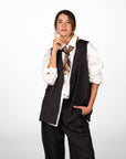 GILET HENRI DARK BROWN