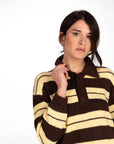 POLO IN MAGLIA SOPHIA MORO BURRO