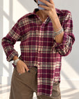 CAMICIA CHECK LORA BELACAN CAMEL