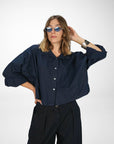 CAMICIA AVA BLU NOTTE