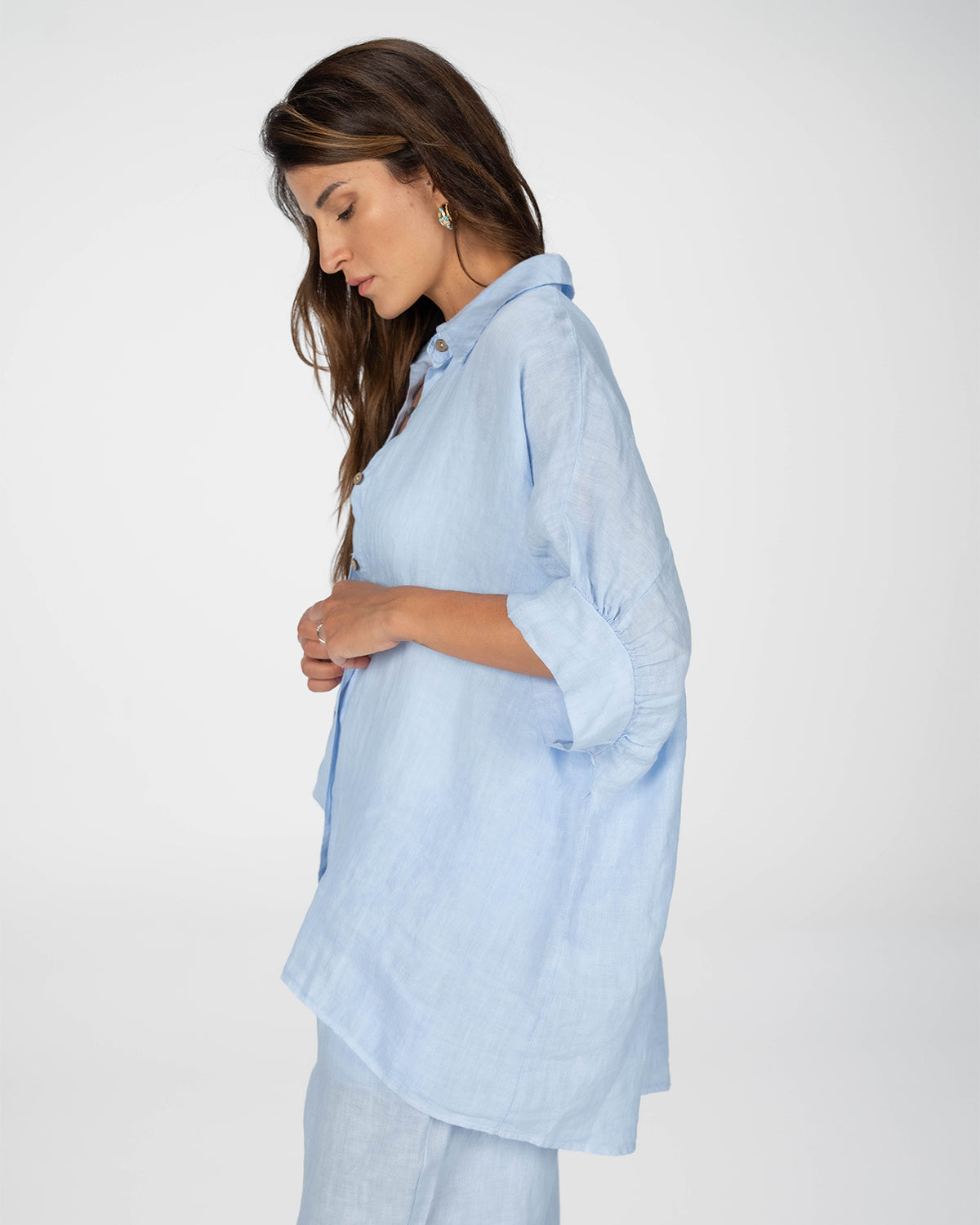 CAMICIA LARAH CELESTE