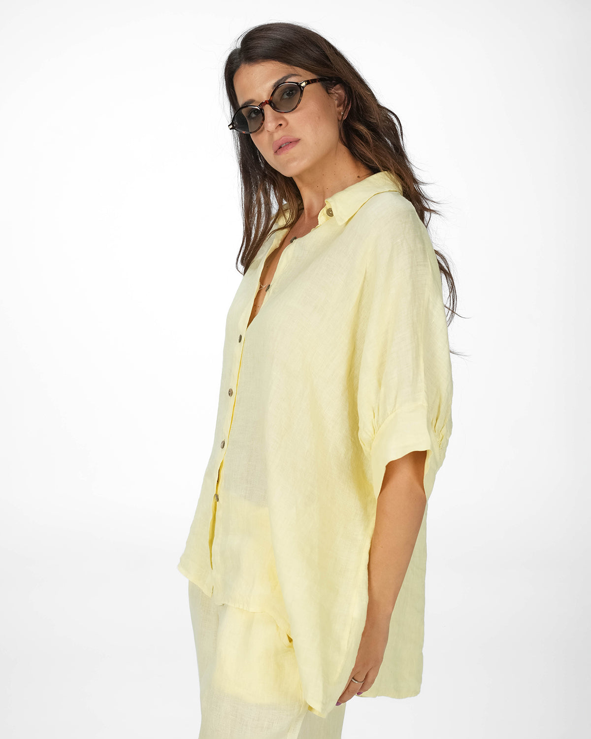 CAMICIA LARAH GIALLO PASTELLO