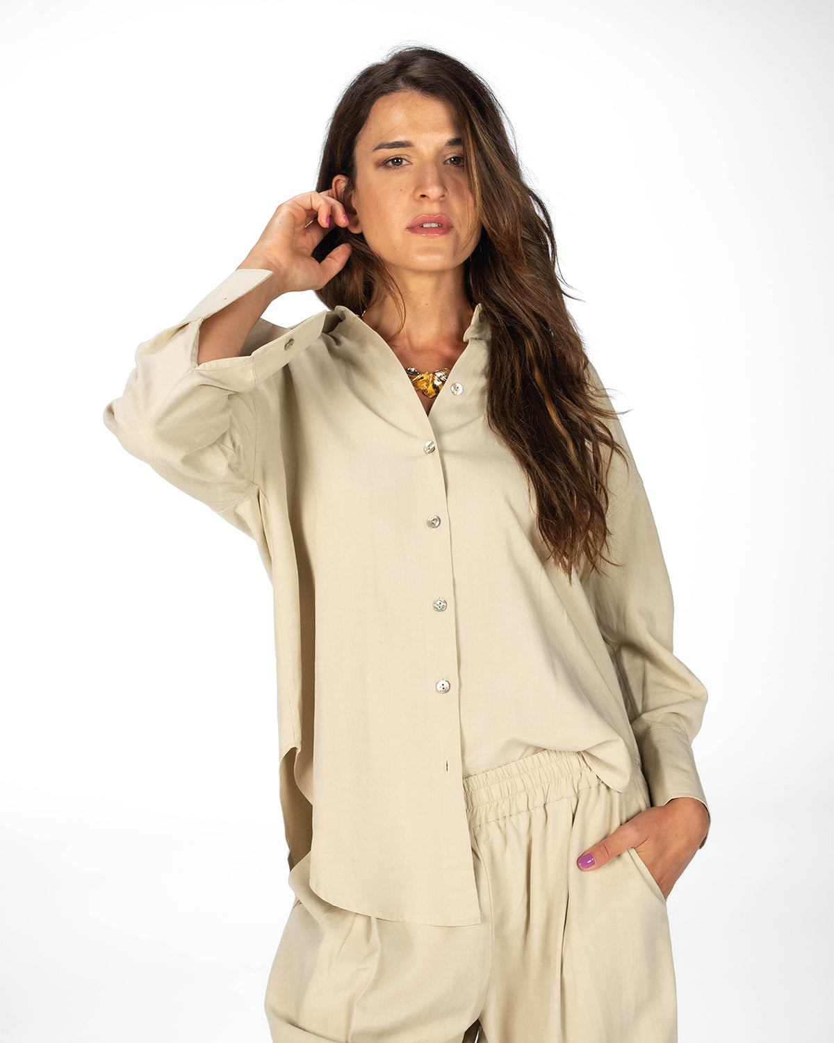 CAMICIA MISTRAL SABBIA