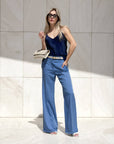 TOP NORA IN SATIN ECLISSI