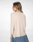 MAGLIA IN VISCOSA MELROSE SABBIA