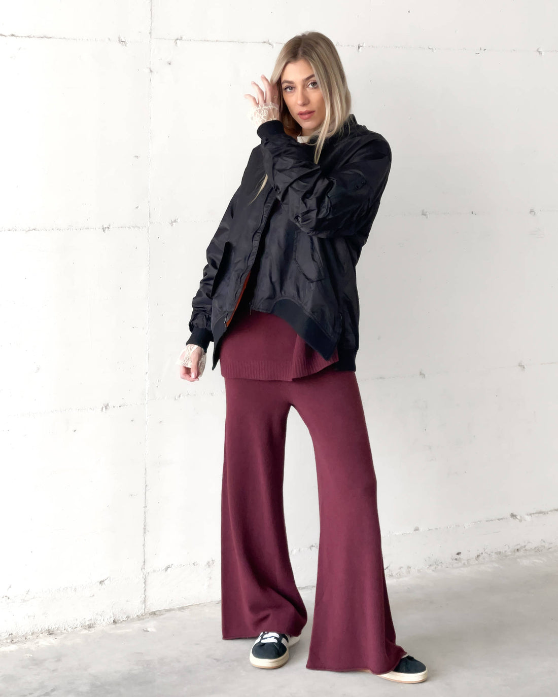 PANTALONE JOHANNAH BORDEAUX