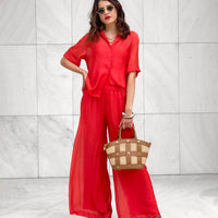 PANTALONE CELINDA ROSSO