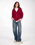 CARDIGAN SAMIRA BORDEAUX