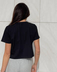 TSHIRT GENNY CON CASTONI NERO