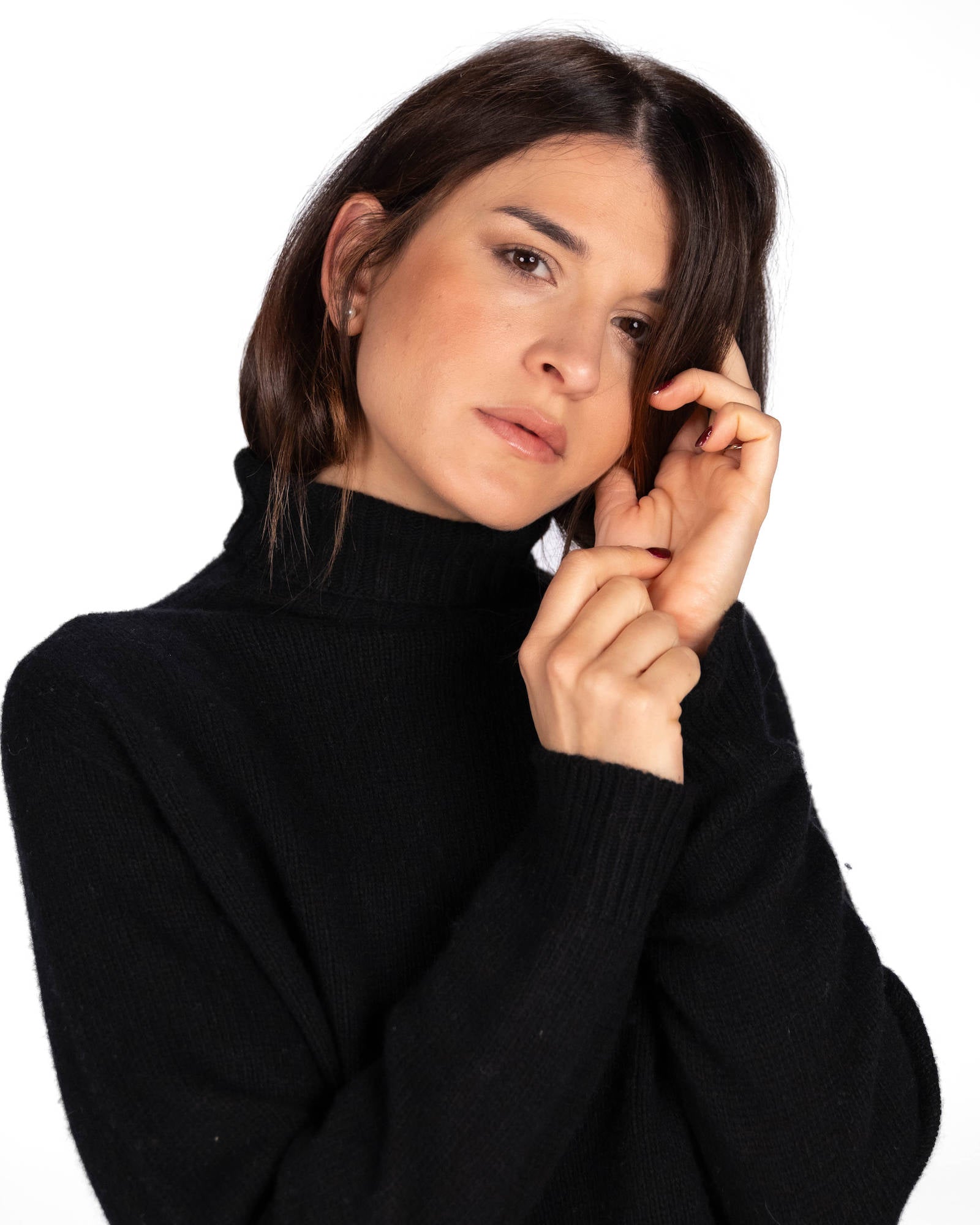 MAXI DOLCEVITA RIGEL MISTO CASHMERE NERO