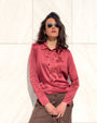 POLO SATIN NORA ROJO