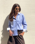 CAMICIA KAREN CELESTE COMBINATA