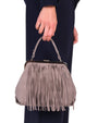 BORSA ESCAPE CON FRANGE GRIGIO