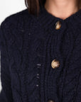 CARDIGAN A TRECCE OTIS BLU