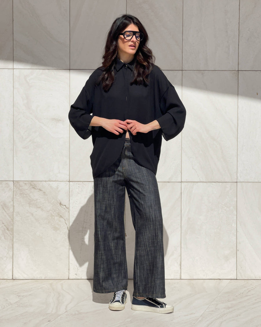 CAMICIA IN GEORGETTE ANDY NERO