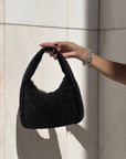 BORSA A MANO VELINA NERO