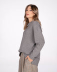 MAXI PULL RIGEL MISTO CASHMERE GRIGIO ASH