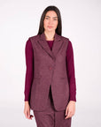 GILET MORGAN BORDEAUX