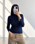 DOLCEVITA MINU' IN MAGLIA FINE BLU