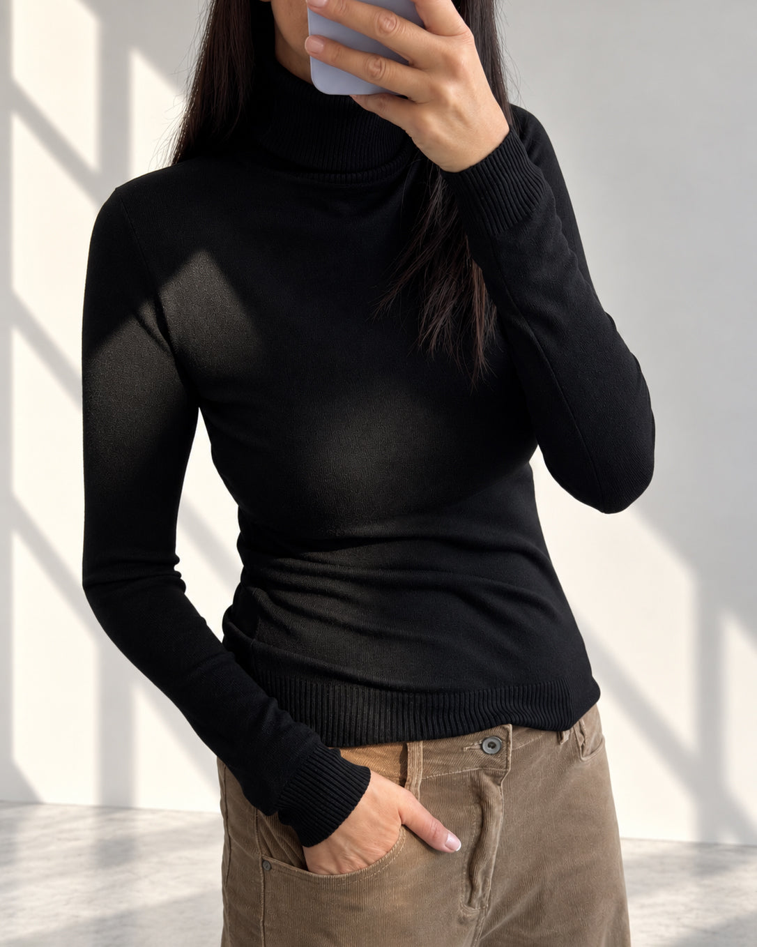 DOLCEVITA MINU' IN MAGLIA FINE NERO