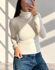 DOLCEVITA MINU' IN MAGLIA FINE PANNA