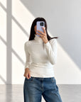 DOLCEVITA MINU' IN MAGLIA FINE PANNA