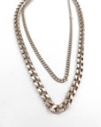 COLLANA DOPPIA SORELLE ARGENTO