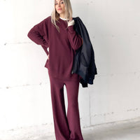 PANTALONE JOHANNAH BORDEAUX