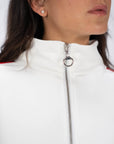 FELPA BARNEY CON ZIP BIANCO ROSSO