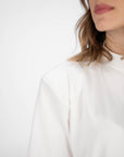T-SHIRT CON SPALLINE SIRYA BIANCO