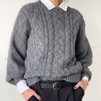 PULL TRECCIA OTIS GRIGIO